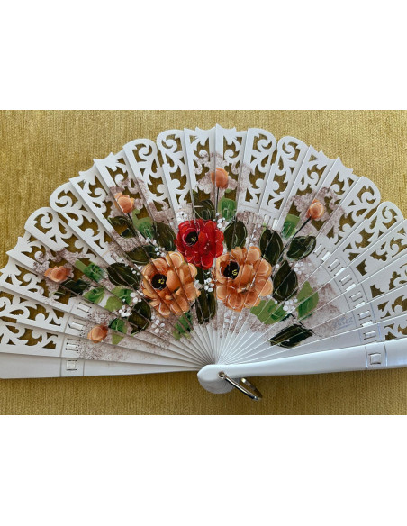 Abanico baraja flores