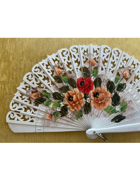 Abanico baraja flores