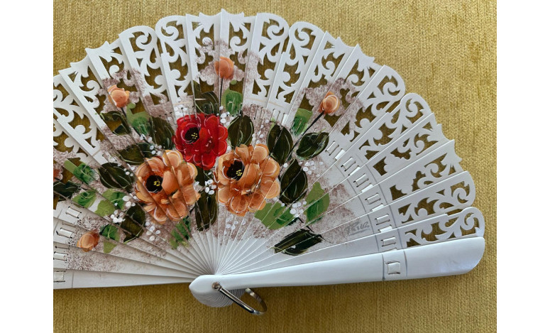 Abanico baraja flores