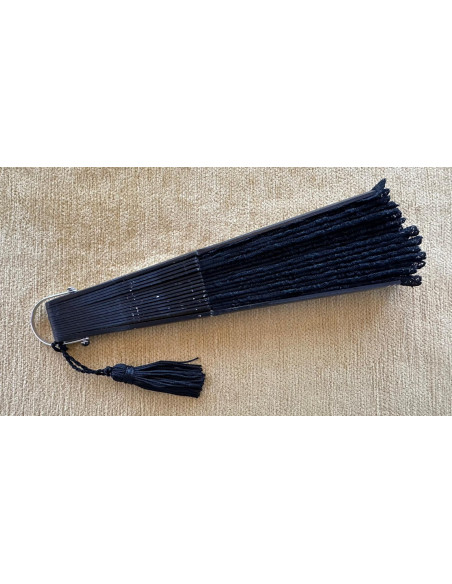 Abanico encaje negro