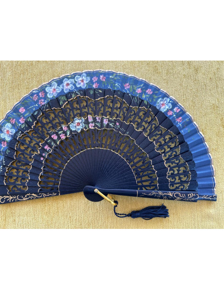 Abanico bolso flores