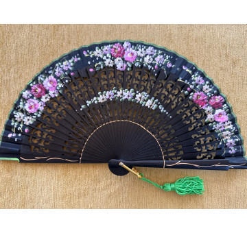 Abanico bolso flores 2
