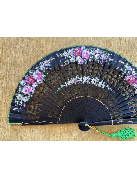 Abanico bolso flores
