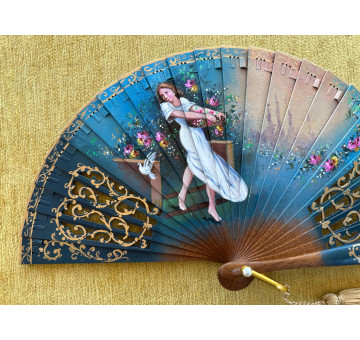 Abanico mini baraja dama 2