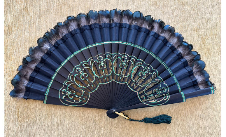 Abanico plumas