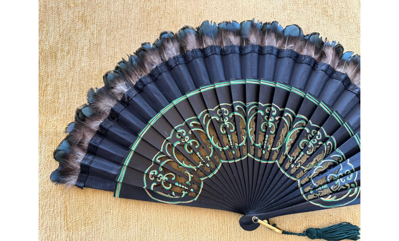 Abanico plumas
