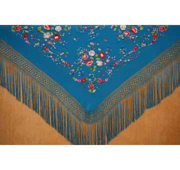 Mantón mano seda 140cm 2