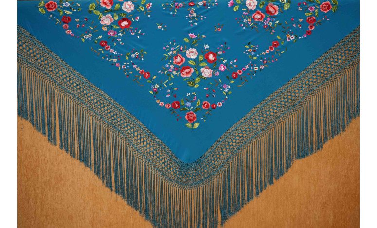 Mantón mano seda 140cm