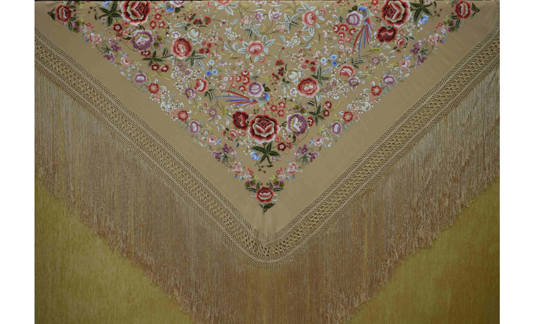 Mantón mano seda 140cm