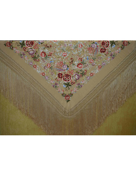 Mantón mano seda 140cm