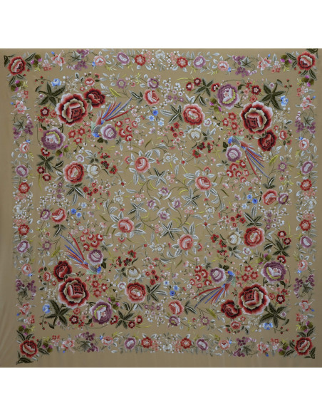 Mantón mano seda 140cm