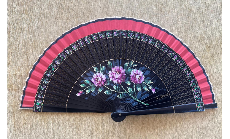 Abanico rosas