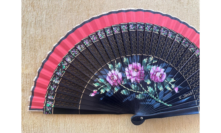Abanico rosas