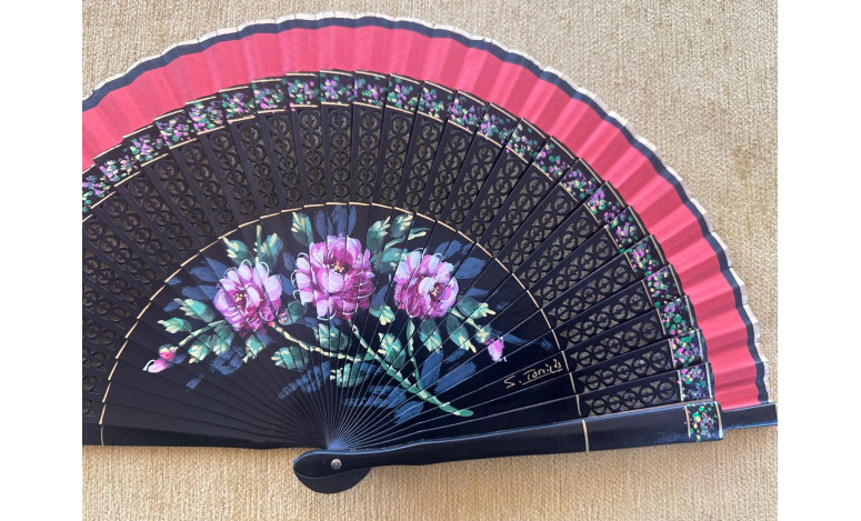 Abanico rosas