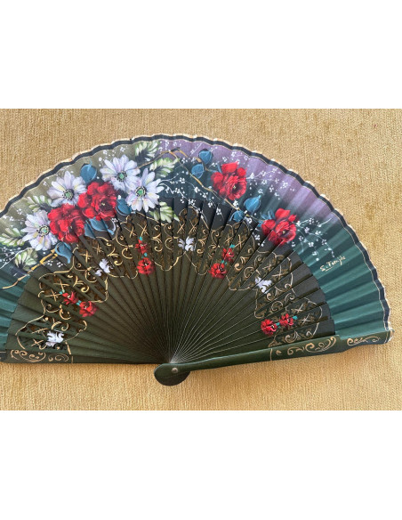 Abanico peral flores