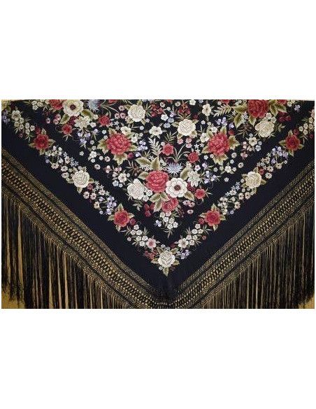 Mantón mano seda 140cm