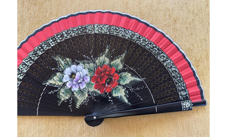 Abanico rosas