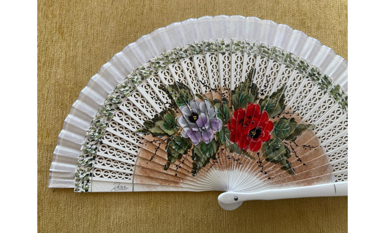 Abanico rosas