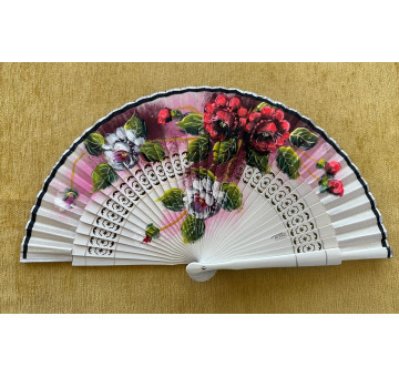 Abanico calado rosas 2