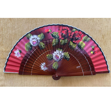 Abanico calado rosas 2
