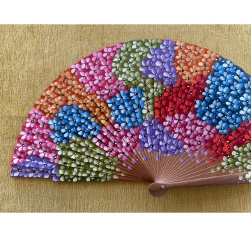 Abanico flores multicolor 2