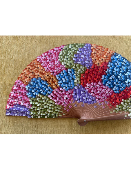 Abanico flores multicolor