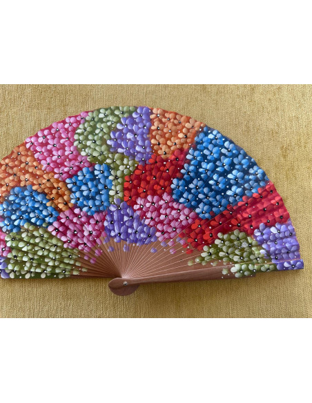 Abanico flores multicolor