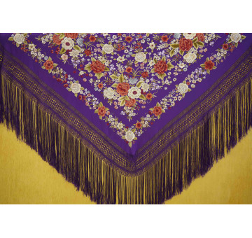Mantón mano seda 140cm