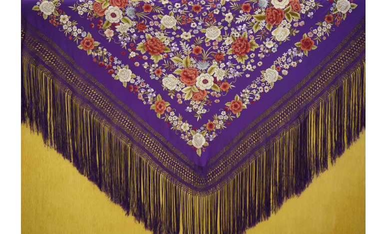 Mantón mano seda 140cm