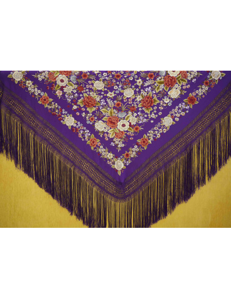 Mantón mano seda 140cm