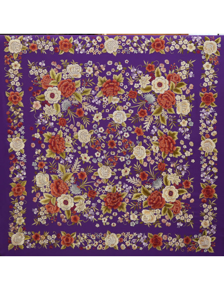 Mantón mano seda 140cm