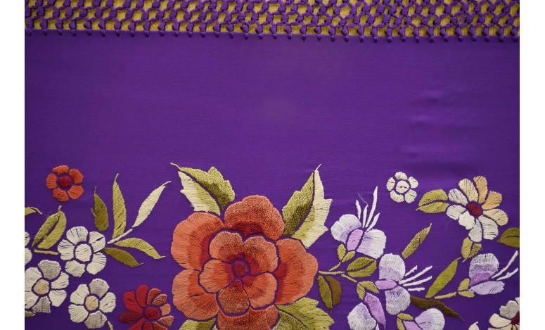 Mantón mano seda 140cm