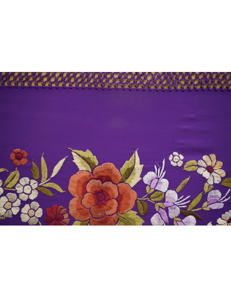 Mantón mano seda 140cm