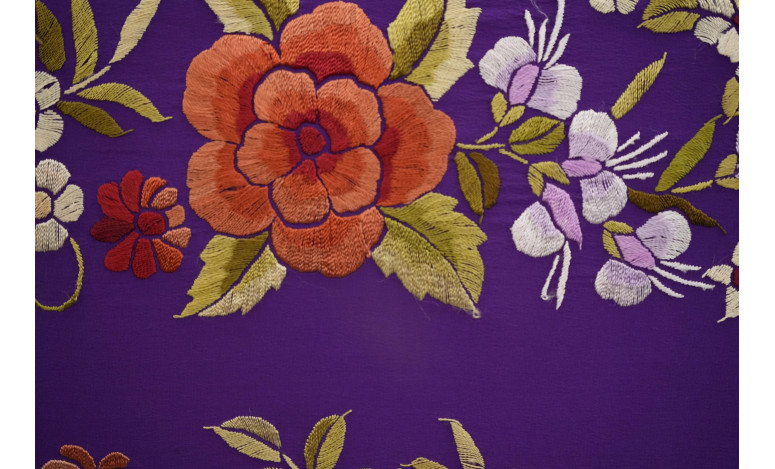 Mantón mano seda 140cm