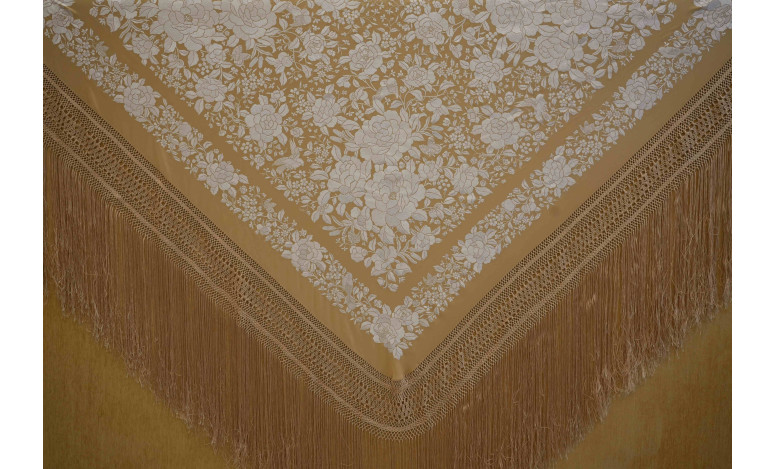 Mantón mano seda 155cm