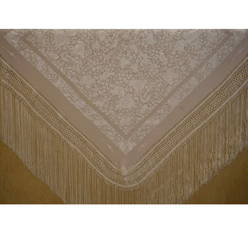 Mantón mano seda 145cm