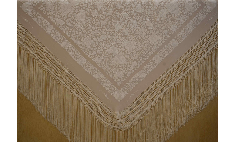 Mantón mano seda 145cm