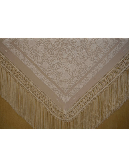 Mantón mano seda 145cm
