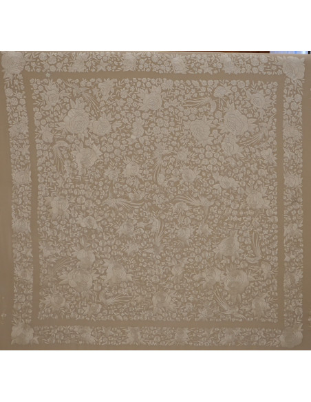 Mantón mano seda 145cm