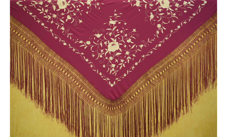 Mantón mano seda 140cm