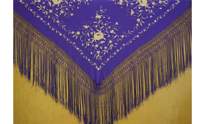 Mantón mano seda 140cm