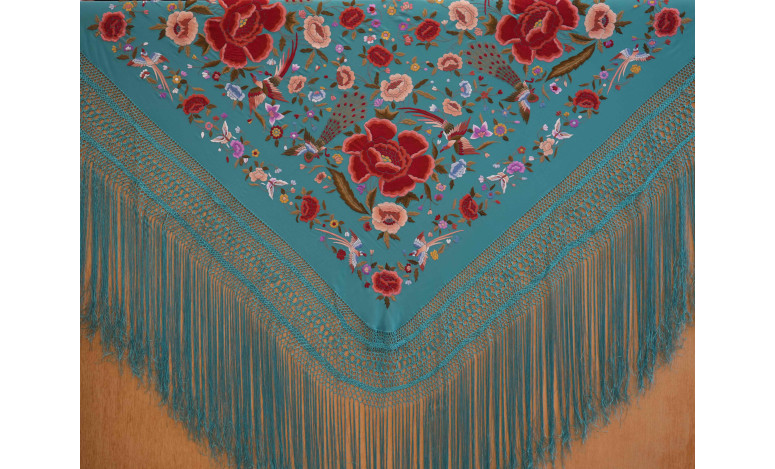 Mantón mano seda 140cm