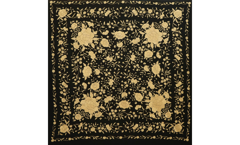Mantón mano seda 140cm