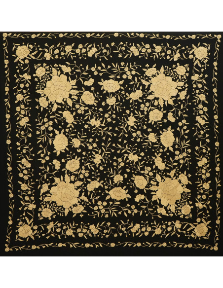 Mantón mano seda 140cm