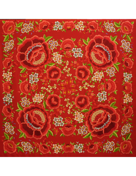 Mantón mano seda 140cm