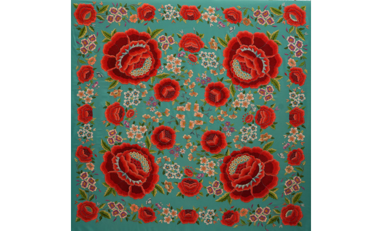 Mantón mano seda 140cm