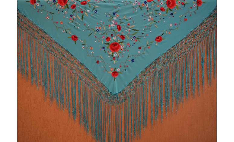 Mantón mano seda 115cm