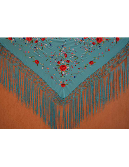 Mantón mano seda 115cm