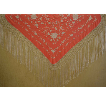 Mantón mano seda 115cm 2