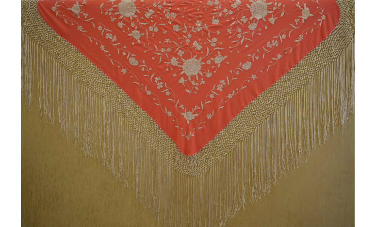 Mantón mano seda 115cm
